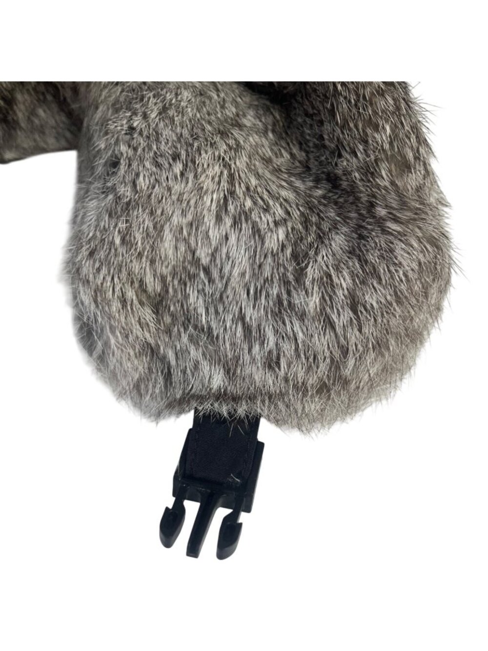 Mad Bomber Rabbit Fur Winter Trapper Hat XL Black Gray - Picture 6 of 8